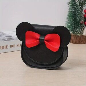 Black/Red Minnie Mouse Bowknot Crossbody Bag NWT